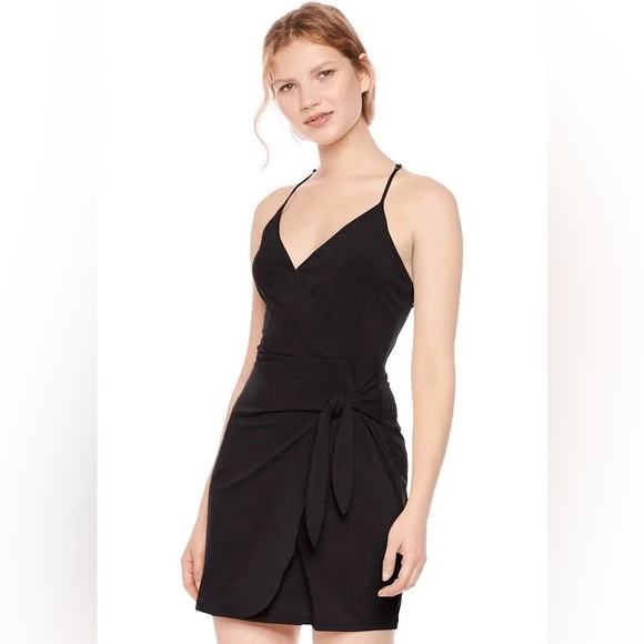 BCBGeneration Black Wrap Dress - Picture 1 of 6